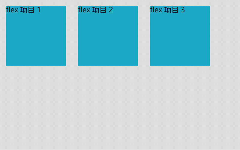 flexbox 默认排列方式